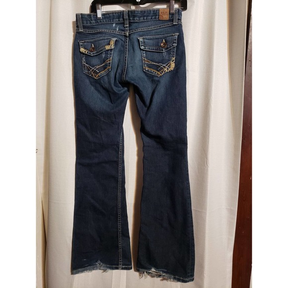 Women's size 27" x 31.5" BKE denim dark wash Sabrina stretch bootcut jeans - Picture 3 of 3